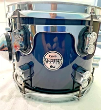 PDP Concept Maple 10" X 8" Rack Tom  Blue to Black Burst