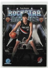 2025-26 Bowman Chrome Rockstar Rookies Yang Hansen #RR-16 Trail Blazers RC