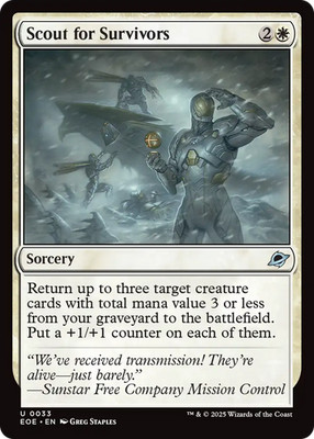 x4 Scout for Survivors EOE Edge of Eternities MTG 33 M/NM 4x