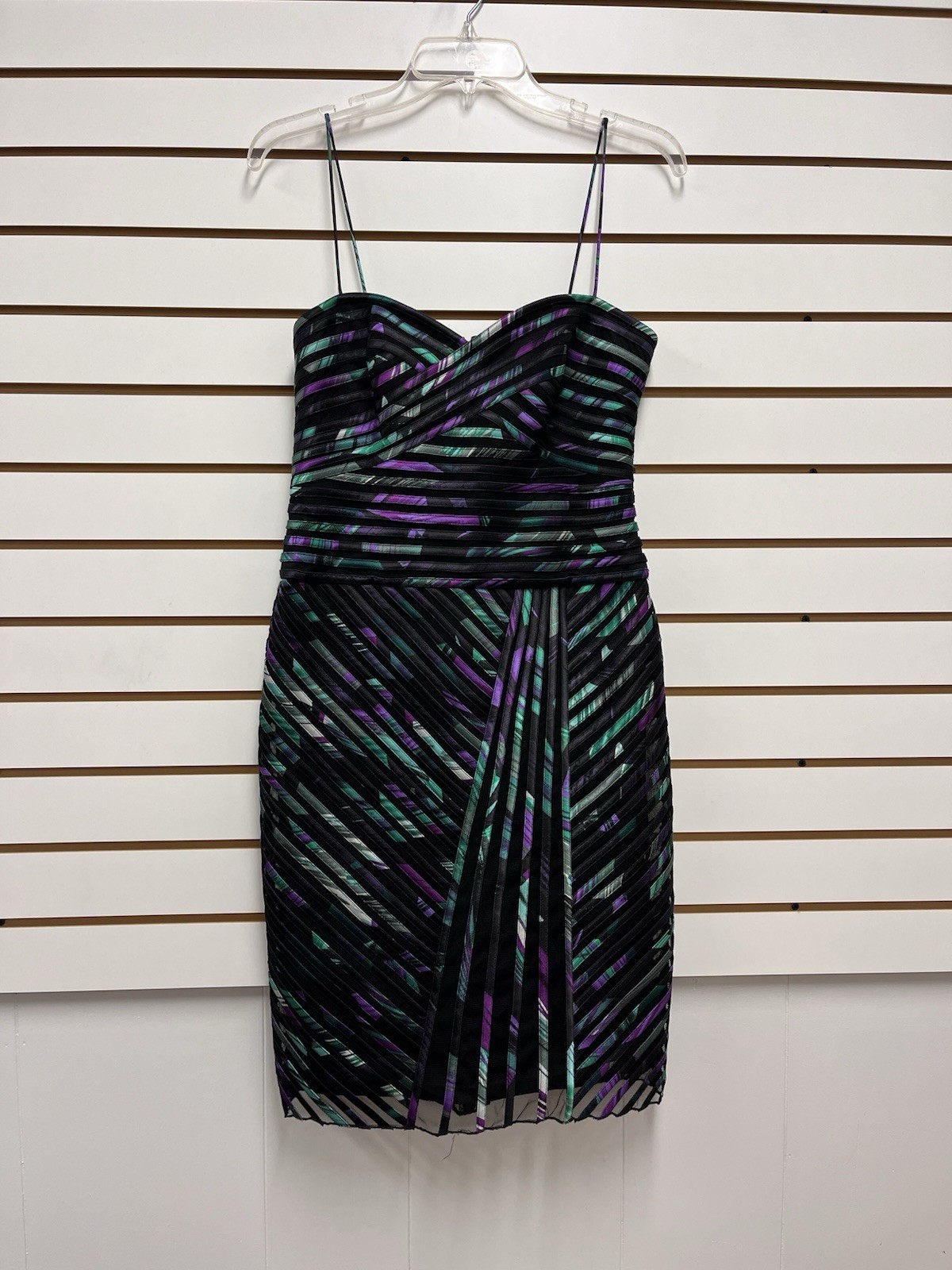 Cache Multicolor Spaghetti Strap Knee Length Cock… - image 1