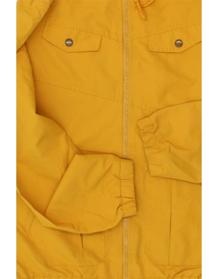 VOLCOM Womens Hooded Military Jacket UK 12 Medium Yellow CG01 - Image 3 of 4