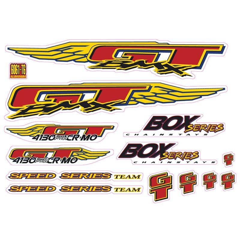 GT 1997 Speed Series TEAM box decal set Old school bmx