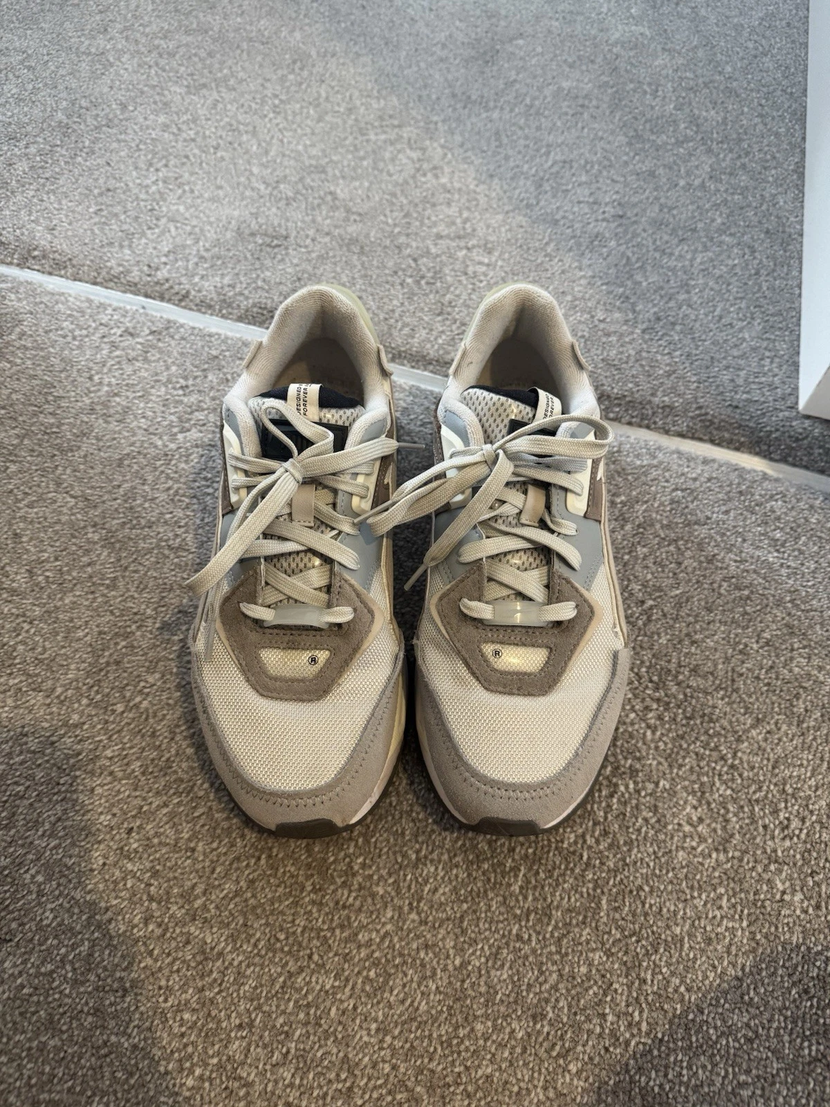 Scarpe da ginnastica Puma Mirage Sport acciaio bianco UK 8