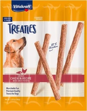 Vitakraft Treaties Dog Chew Sticks - Chicken and 1 Ounce (Pack of 1), Brown 