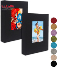 GPIRAL Small Photo Album 5X7   2 Pack, Each 26 Clear Pages Hold 52 Pictures. Alb