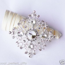 Rhinestone Crystal Brooch Jewelry Pin Wedding Invitation Cake Decoration BR100