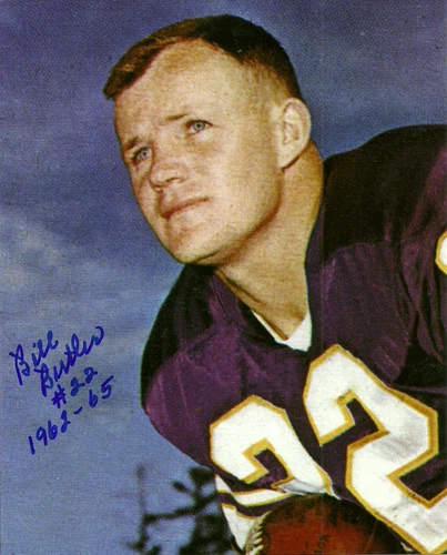 Minnesota Vikings Safety BILL BUTLER Signed 8x10 Photo #2 AUTO w/ "1962-65"