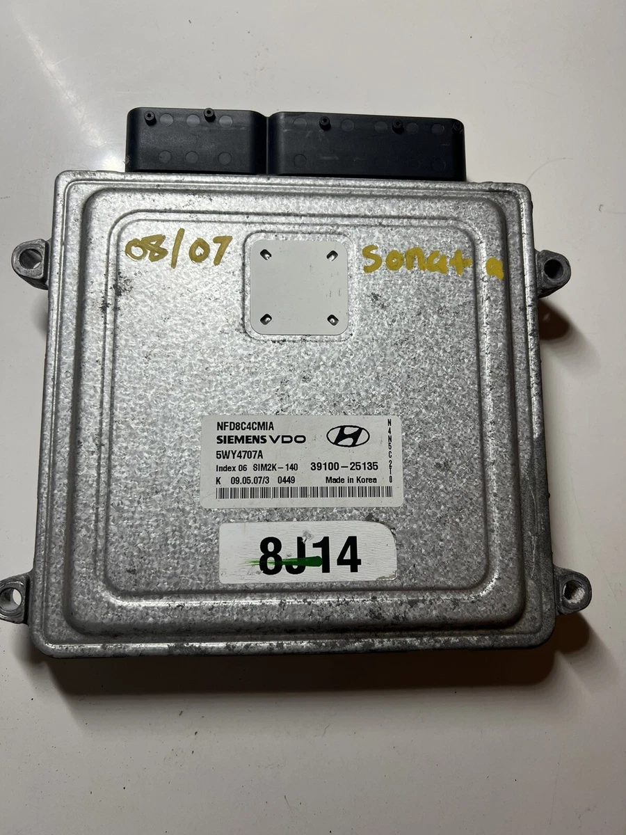 2007 HYUNDAI SONATA 2.6 ECM ECU MODULE # 5WY4707A *8J14 