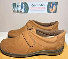 Easy Spirit Shoes Brown Leather Shoes w/Adjustable Strap Women's Size 8M