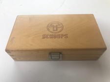 Early Schoeps Empty Wooden Box Mikrofone Microphone Mic Case Only (small) #h