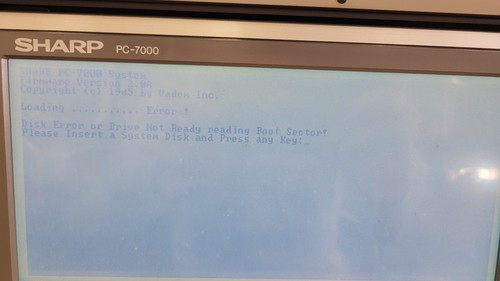 UNTESTED FULLY POWERS ON Sharp Electronics PC-7000 Personal Computer - Afbeelding 2 van 18