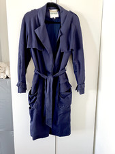 Kenzo Paris Jacket - Blue Trench Coat - Gold Buttons