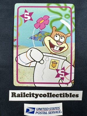 SpongeBob Squarepants- Sandy Cheeks #5 (Go Fish Playing Card) Viacom 2009
