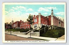Postcard Connecticut New Haven CT Yale University Sterling Chemical Lab 1930s