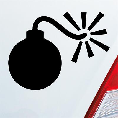 Auto Aufkleber Bombe Explosion Laut Speed Fast 12x9 cm Sticker Heckscheibenaufkl