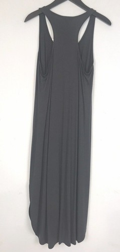 $178 Eileen Fisher Women's M Graphite Tencel Midi Racerback Dress NWT - Picture 3 of 6
