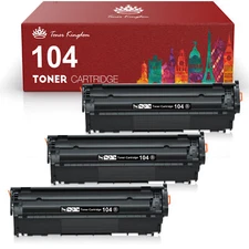 3pk Toner Compatible for Canon 104 ImageClass MF4150 MF4350d MF4370dn D420 D480