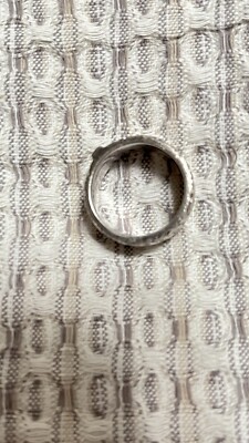 COACH 925 Sterling Silver Modernist Ring Size 7