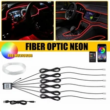 8m RGB Lamp Car APP Music Control Atmosphere Interior Ambient LED Strip Lights