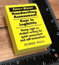 NEW Zaner-Bloser Handwriting Assessment Stamp For Legibility Evaluation 490031