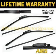 FRONT WIPER BLADES PAIR 22" + 22" FOR MERCEDES-BENZ C-CLASS COUPE 2003-2011