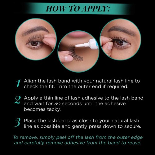 Ardell False Eyelashes #102 Black (4 Pack) - Picture 5 of 5