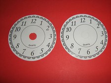 2 Pz Quadrante ADESIVO 65 mm. Per Meccanismi OROLOGIO DECOUPAGE Fai Da Te Arabo