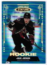 21/22 2021 UPPER DECK STATURE JAN JENIK 179 BASE ROOKIE BLUE /35 ARIZONA COYOTES