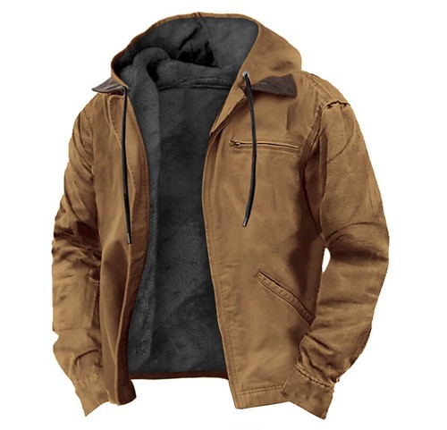 Casual Men's Padded Jacket Winter Warm Hooded Soft Comfort Coat Thick Jacket Top - Picture 11 of 18