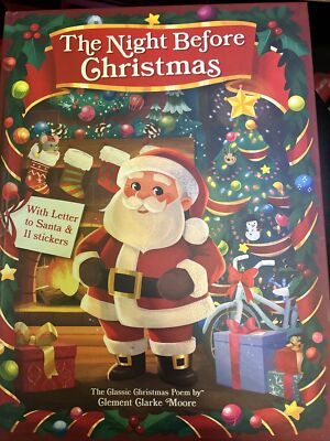 The Night Before Christmas With Stickers Children s Book. FREE SHIPPING