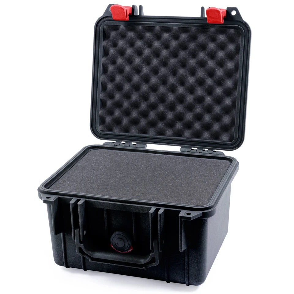Black & Red Pelican 1300 case with foam. - Image 3 of 4