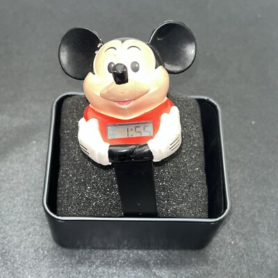 Vintage 1990 Mickey Mouse Talking Time Watch. In Very Good Working