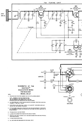 Circuit Diagrams-Schaltpläne für Heathkit AR-27 