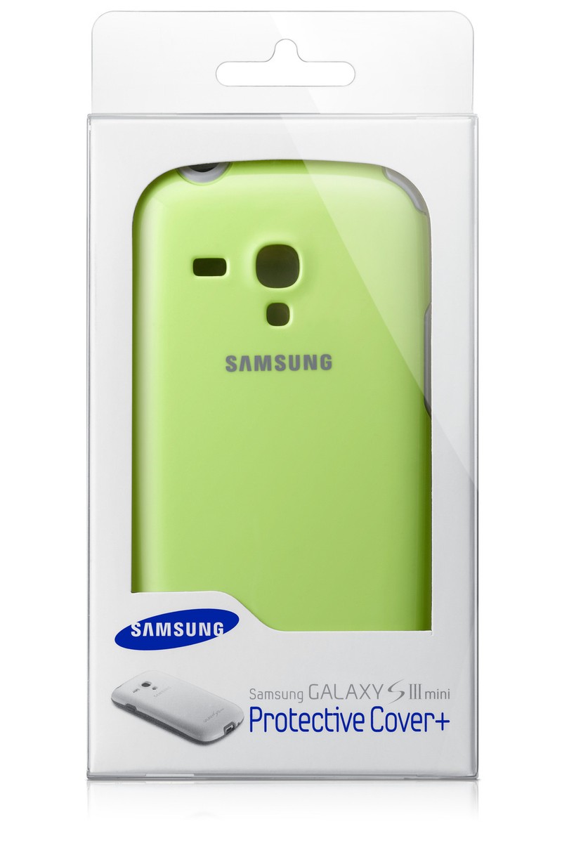 GENUINE Samsung Galaxy S3 Mini Protective Cover Case Green Grey