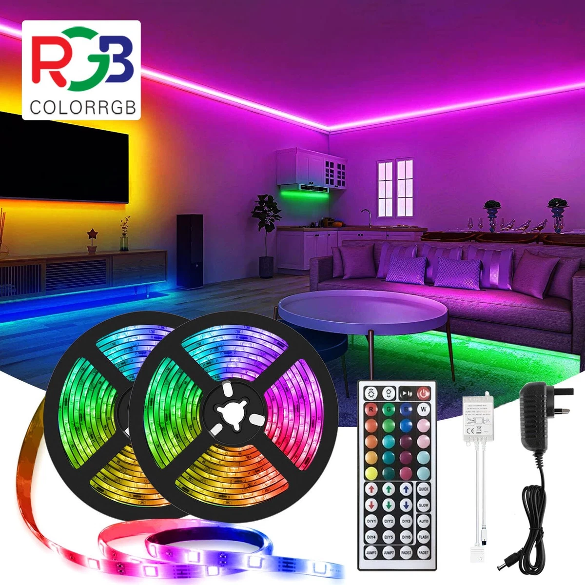 Led changing sales colour strip lights