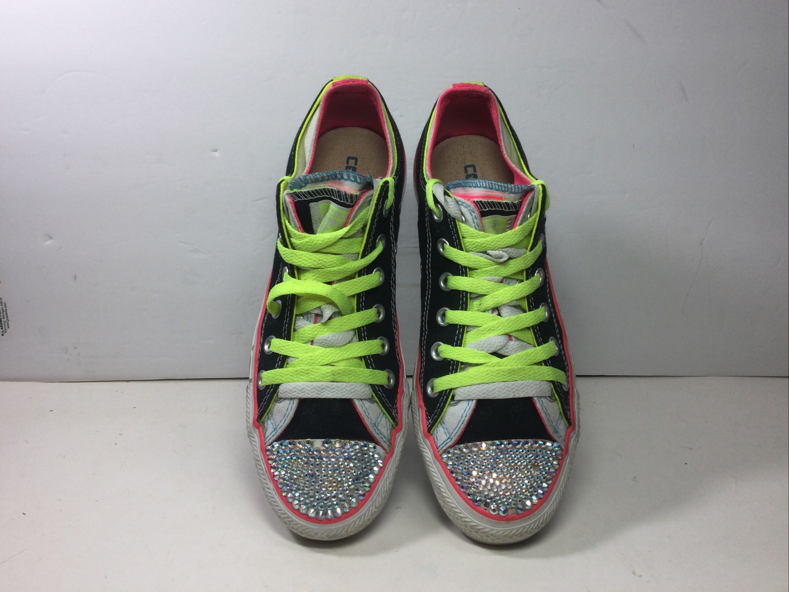 CONVERSE ALL STAR Neon Double Tongue Sneakers Sz Mens 6 / Wo 8 115520F Low Shoes thumbnail 9
