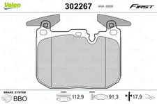 Valeo 302267 brake pad set, disc brake for BMW, BMW (Brilliance)