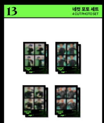 STRAY KIDS - 2ND WORLD TOUR [ MANIAC ] IN SEOUL 4 CUT PHOTO SET