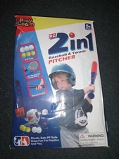 iPlay, iLearn 2 in 1 Baseball & Tennis Pitching Machine, Remote Control Bat