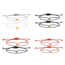 2pcs Couple Bracelets Adjustable Braided Rope Wristchain Handmade Party Jewelry