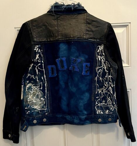 Chaqueta de mezclilla única personalizada para mujer Duke University L única Blue Devils - Imagen 2 de 7