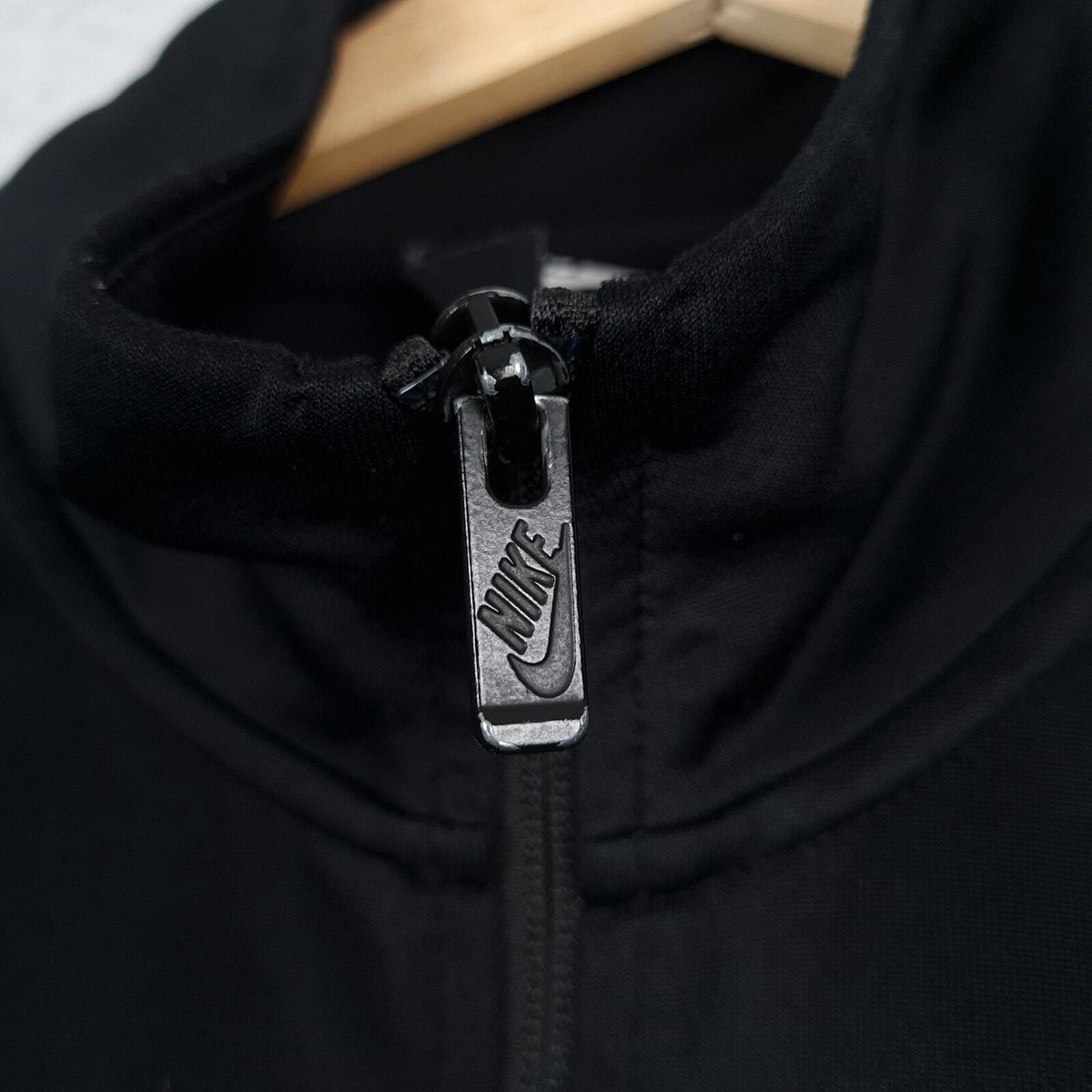 Nike Track Jacket Mens Small Black White Double Stacked Nike Track Jacket Mens Small Black White Double Stacked
