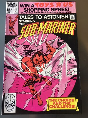 MARVEL COMICS  TALES TO ASTONISH Starring The SUB MARINER Vol. 2 No. 11 OCT 1980