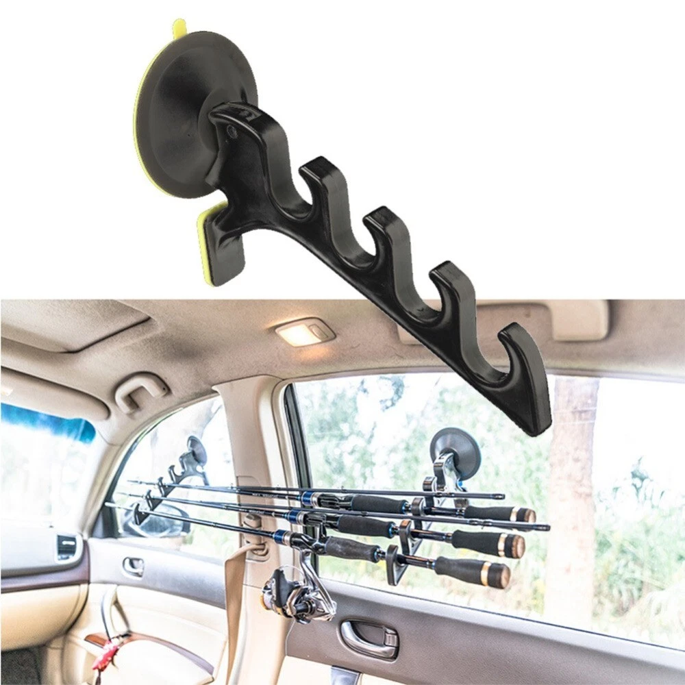 With Suction Cup Accessories Pole Rack Wall Mount Car Holder Fishing Rod  Racks