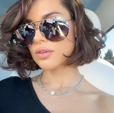 XL "Posche" OVERSIZED Women Sunglasses  Shadz GAFAS TWIRL girls 65 mm MIRROR