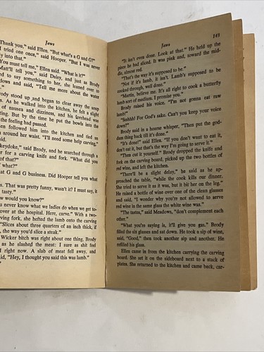 Jaws movie by Peter Benchley (PB Bantam 1974) 9th printing - FAIR - see desc. - Picture 17 of 24