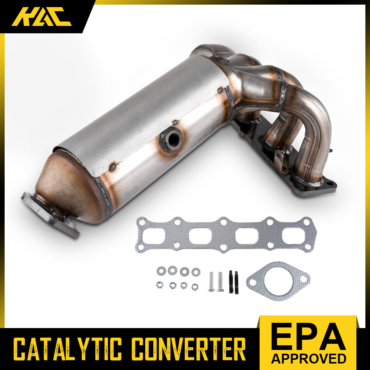 Honda Civic 2001-2005 Exhaust Manifold With Catalytic Converter - 1.7L L4 SOHC, Stainless Steel, Direct Fit