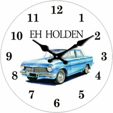 1964 Eh Holden Glass Wall Clock 17cm Man cave  Mancave Garage Shed Home Decor 