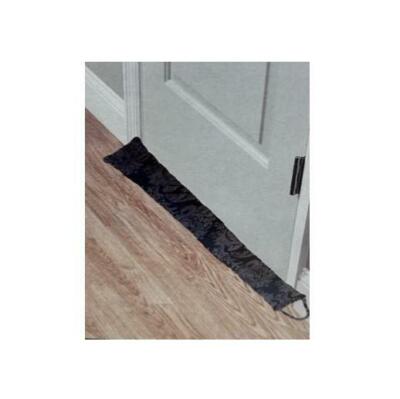 Jacquard Blue Decorative Faux Suede 36'' Door & Window Draft Blocker Breeze Stop