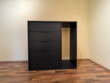 IKEA NORDMELA Kommode mit Kleiderstange, schwarzblau